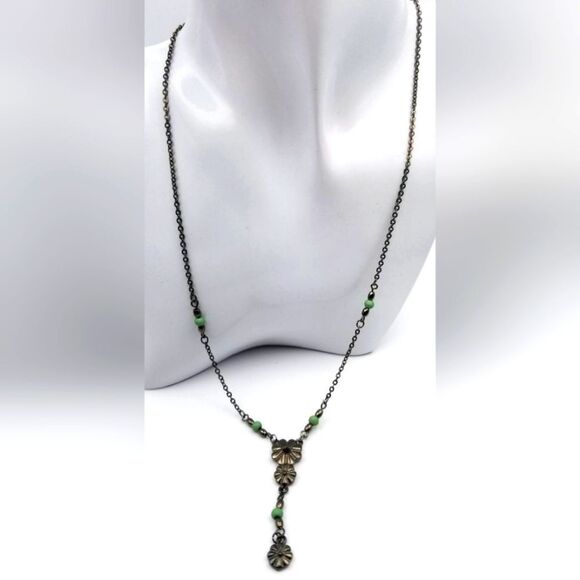 Estate dangle Victorian drop necklace‎ - Picture 1 of 2